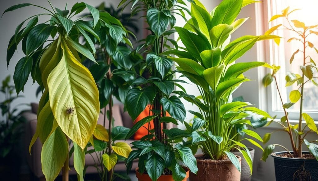 common issues with tall indoor plants