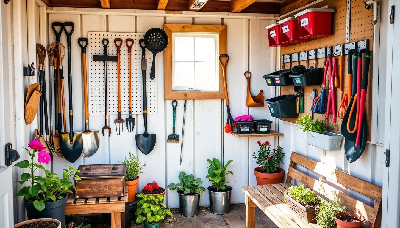 garden tool storage