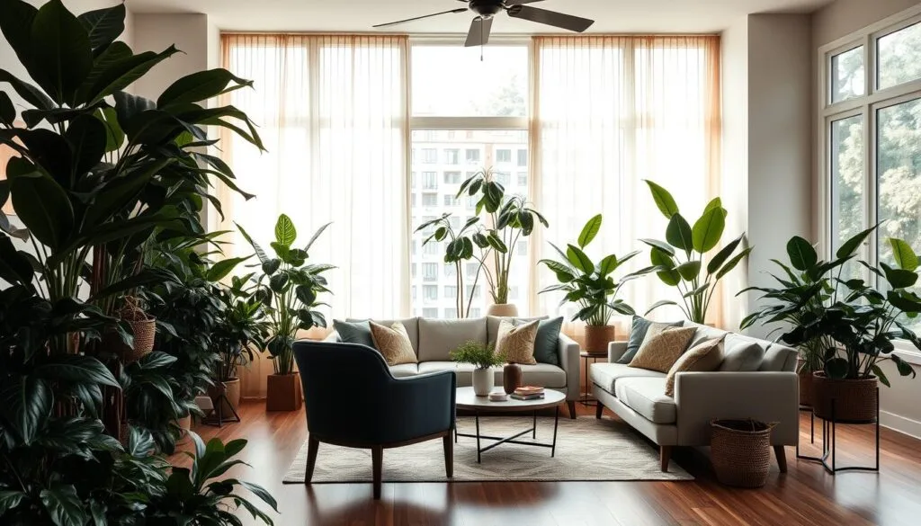 perfect environment for lofty houseplants