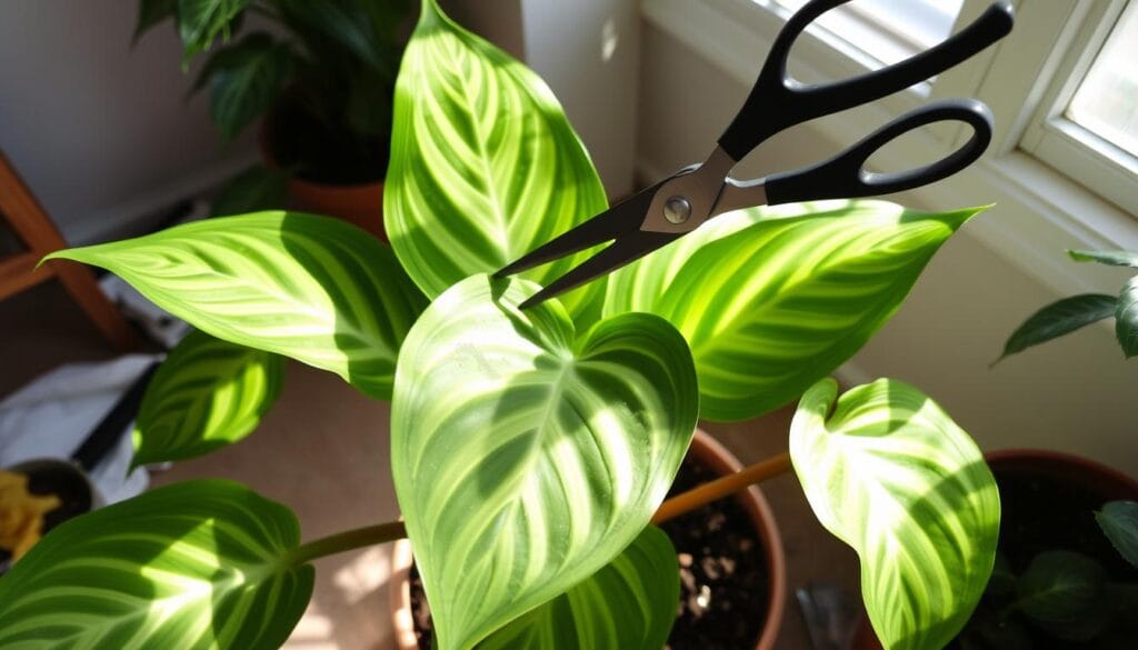 Dieffenbachia plant pruning