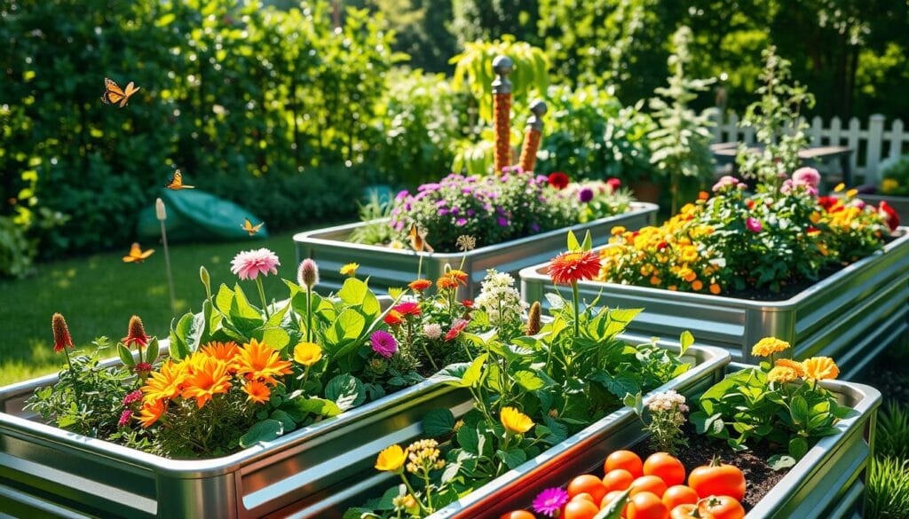 Raised bed gardening