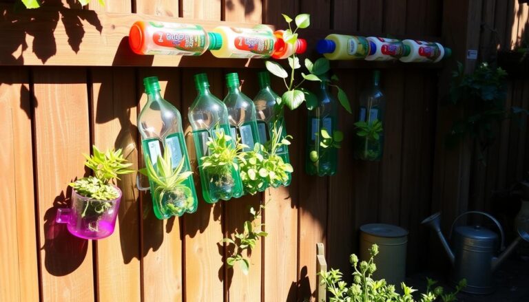 Using Plastic Bottles for Vertical Gardens