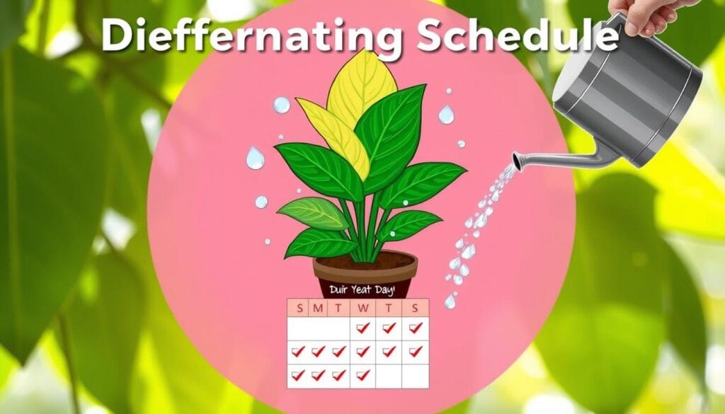 Watering schedule