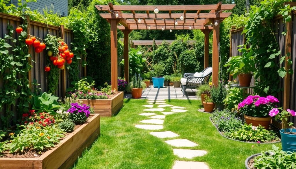 backyard garden layout