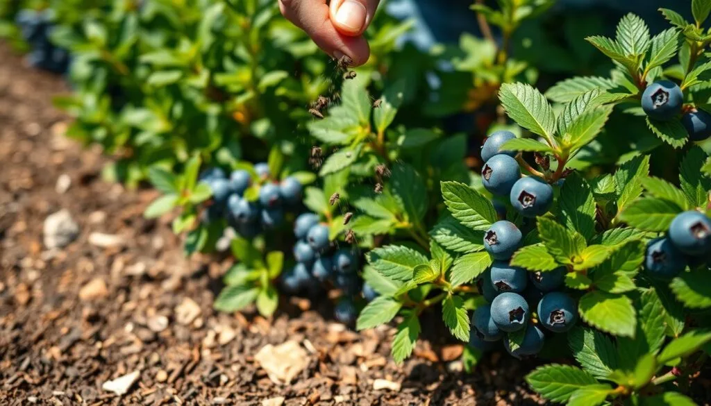 fertilizing blueberries