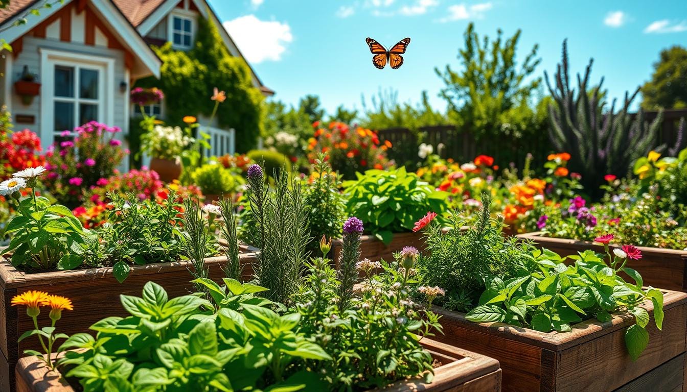 organic herb garden