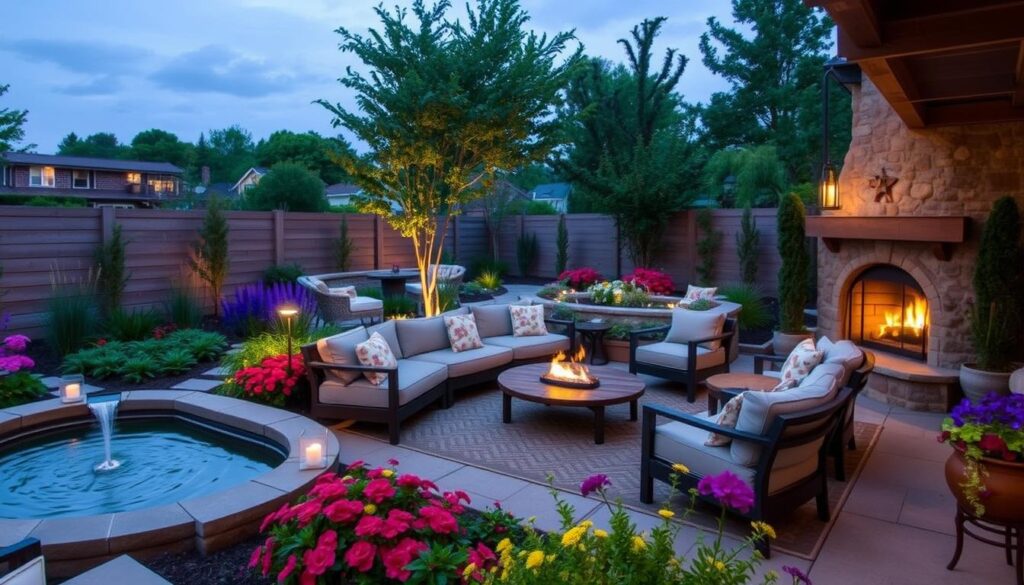 outdoor living space