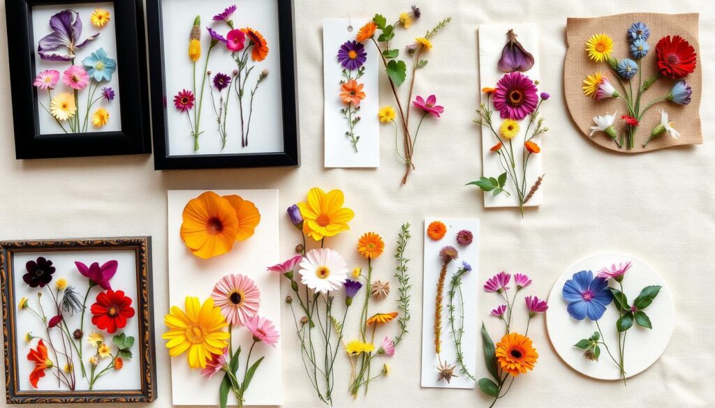 pressed flower crafts