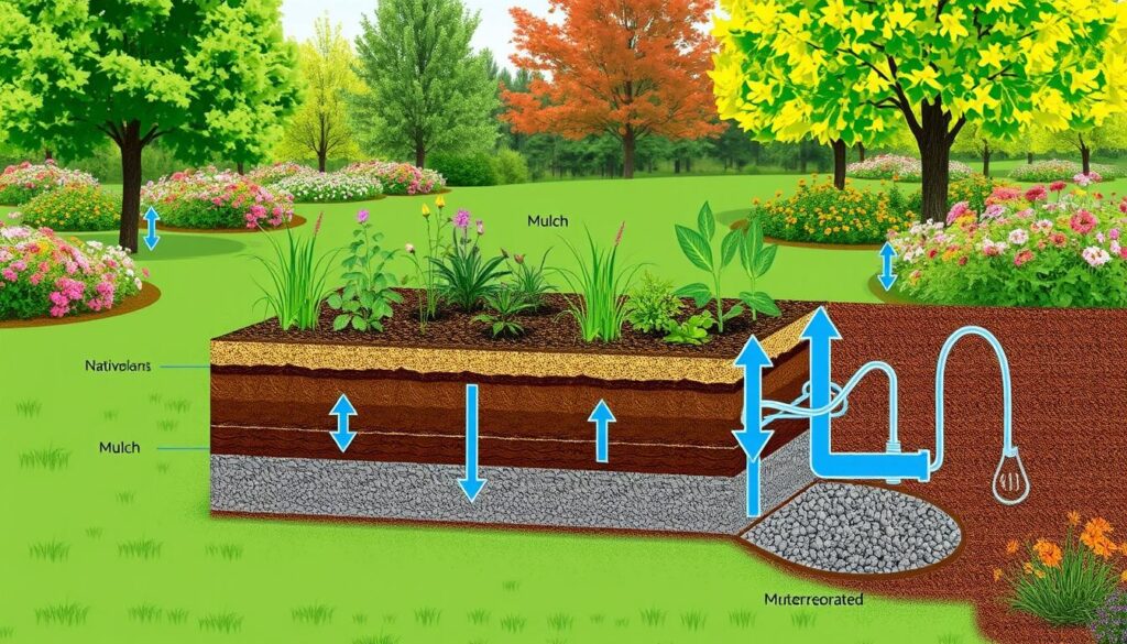 rain garden diagram