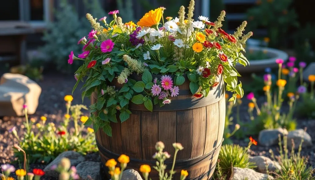 rustic outdoor planter