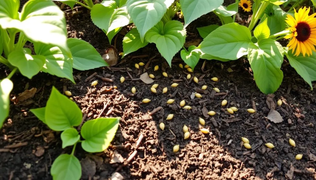 sunflower garden soil