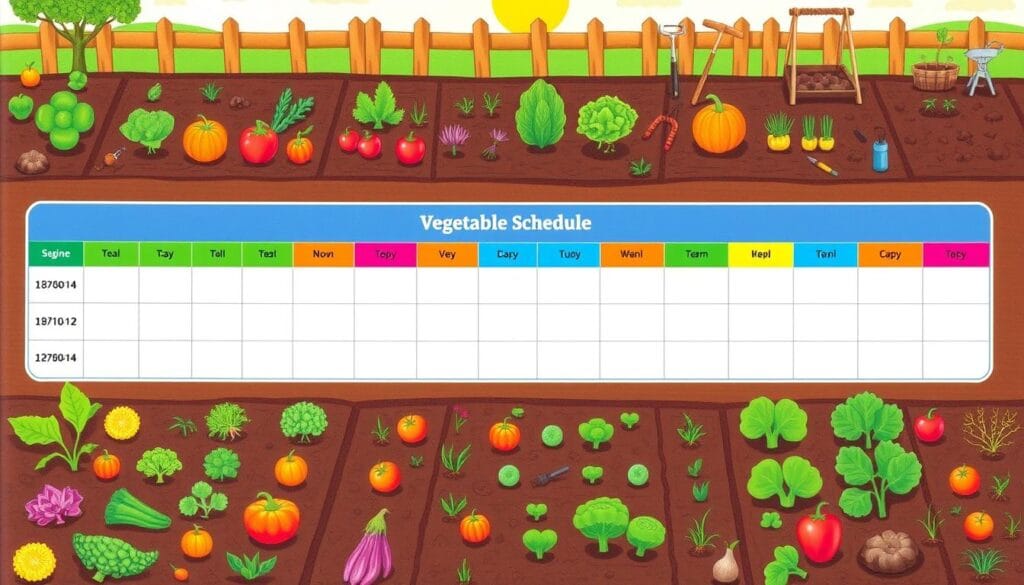 vegetable planting schedule